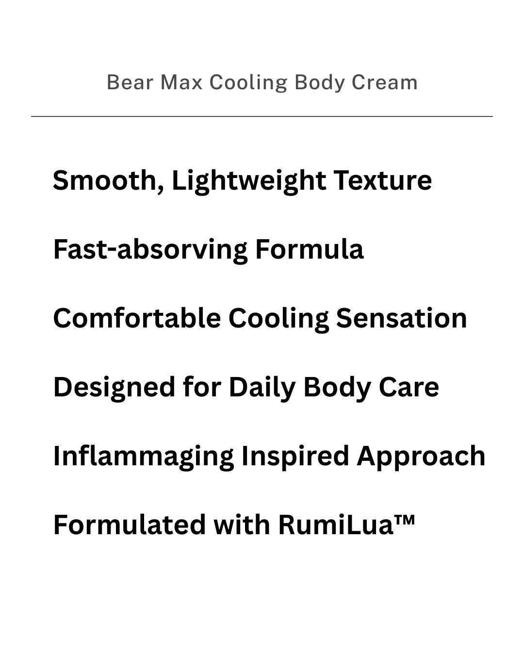 Bear Max Cooling Body Cream